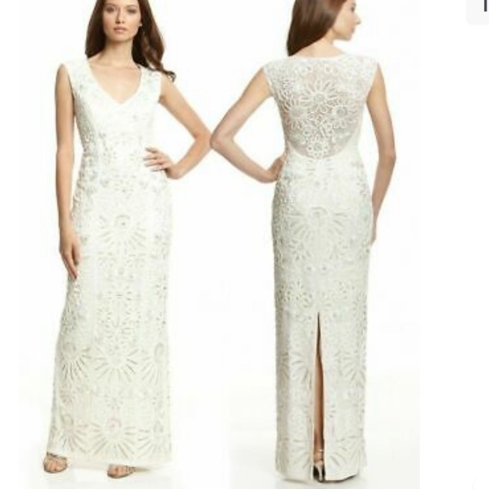 Sue Wong Gown size 2 Ivory/white